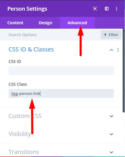 Adding CSS Class to Person Module to Open Social Links in a New Tab