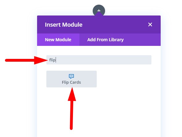 Flip Card Module Divi