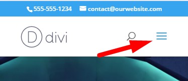 Divi Hamburger Menu Icon