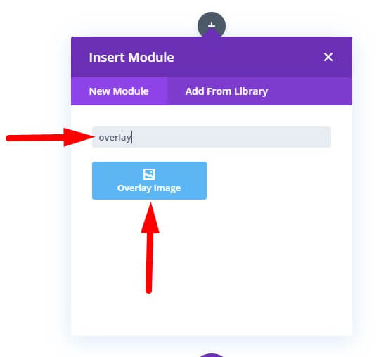 Overlay Image Divi Module